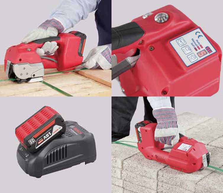 Máy siết đai cầm tay công nghiệp cho kho xưởng