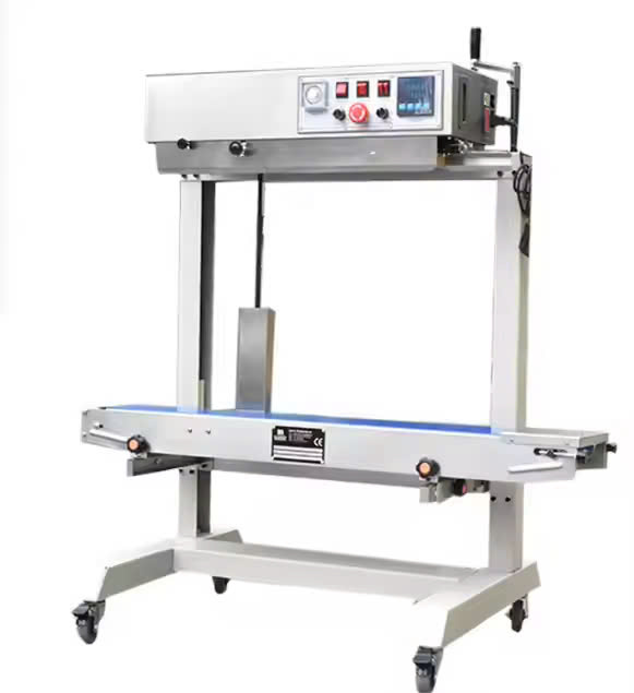 máy hàn miệng túi liên tục dạng đứng