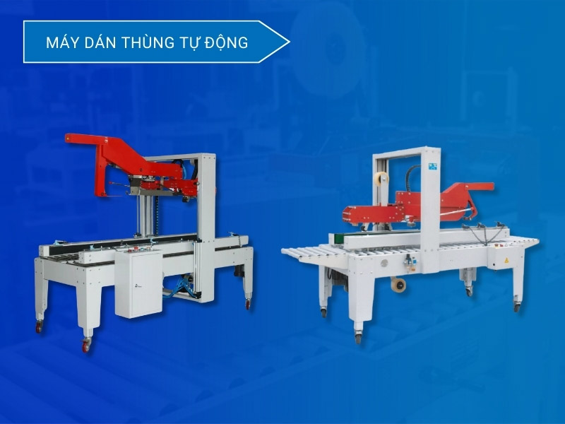 Dây chuyền dán thùng carton tự động trong sản xuất và kho vận
